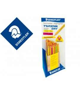 Lapices fluorescente staedtler top star expositor de 48 unidades colores surtidos