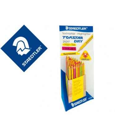 Lapices fluorescente staedtler top star expositor de 48 unidades colores surtidos