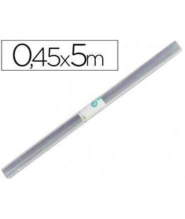 Rollo plastico forralibros liderpapel 0,45x5 m 70 mc