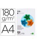 Cartulina liderpapel a4 180g/m2 negro paquete de 100 hojas
