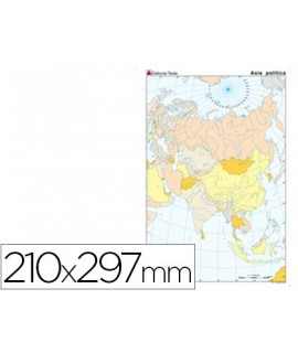 Mapa Color Mute From A4 Asia Politico