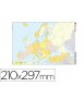 Mapa mudo color din a4 europa politico