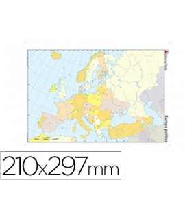 Mapa color mute from A4 Europa Politico