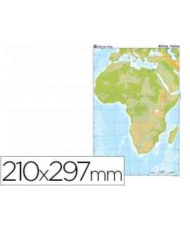 Mapa Color Mute DIN A4 Africa Physical