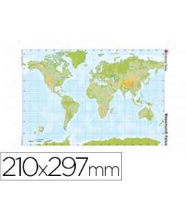 Mapa Mute Color DIN A4 Physical Planisphere