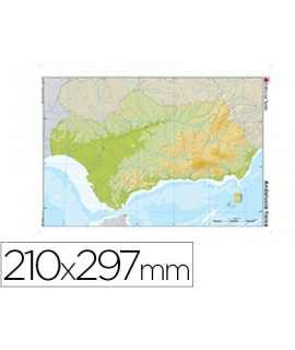 Mapa Mute Color DIN A4 Andalucia Physical
