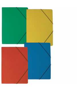 Folder with erasers, matte blue. Folio size. 5 units