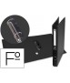 Folder of 2 rings 25mm mixed as liderpapel sheet lined papercoat with eyelet and card holder black color