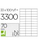 Adhesive Sticker q-connect KF10640 Size 70x25mm Ink.Jet Laser Copier Box with 100 Din A4 Sheets