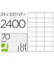 Etiqueta adhesiva q-connect kf10645 -tamaño 70x35 mm fotocopiadora laser ink-jet caja con 100 hojas din a4