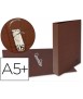 Folder of 2 Rings 25mm Mixed liderpapel Quarter Cardboard Leather Lined Plastic Compressor