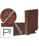 Folder of 4 rings 40mm mixed liderpapel sheet cardboard leather lined plastic compressor