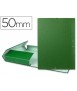 Carpeta proyectos liderpapel folio lomo 50mm carton forrado verde