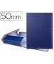 Carpeta proyectos liderpapel folio lomo 50mm carton forrado azul
