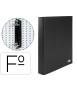 Carpeta de 2 anillas 25mm mixtas liderpapel folio cartonforrado paper coat plastico negra