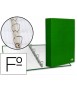 Carpeta de 4 anillas 40mm mixtas liderpapel folio carton forrado paper coat verde
