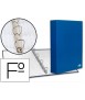 Carpeta de 4 anillas 40mm mixtas liderpapel folio carton forrado paper coat azul