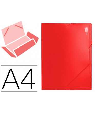 Folder liderpapel document holder polypropylene DIN a4 red spine 50 mm