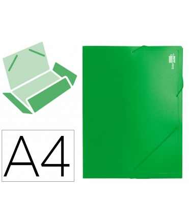 Carpeta liderpapel portadocumentos 36903 polipropileno dina4 verde lomo 50 mm