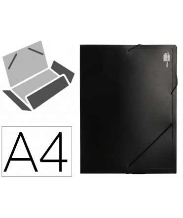 Folder liderpapel document holder 36905 polypropylene din a4 black spine 50 mm