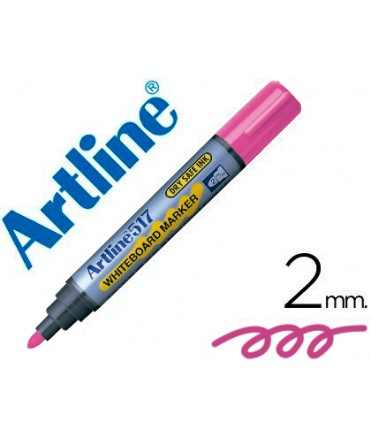 Rotulador artline pizarra ek-517 rosa punta redonda 2 mm tinta de bajo olor