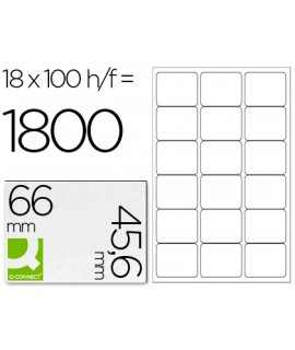q-connect Adhesive Label KF01583 Size 66x46.6mm Ink-Jet Laser Copier Box with 100 DIN A4 Sheets