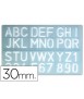 Lettering template liderpapel 1600 letters and numbers 30 mm