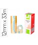 Cinta adhesiva q-connect transparente 33 m x 12 mm