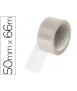 Cinta adhesiva q-connect polipropileno transparente 66 m x 50 mm para embalaje