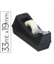 Plastic tabletop roll holder q-connect 33 mt black