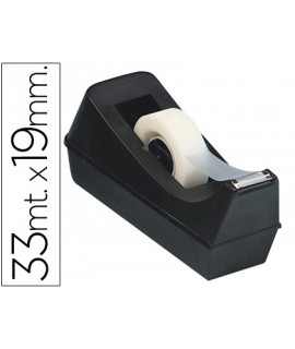 Plastic tabletop roll holder q-connect 33 mt black