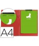 Carpeta q-connect miniclips plastico din a4 roja