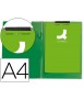 Carpeta q-connect miniclips plastico din a4 verde