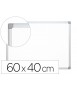 Whiteboard q-connect melamine aluminum frame 60x45 cm