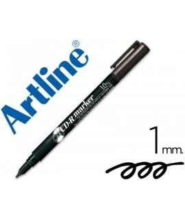 Rotulador artline para cd punta de fibra permanente ek-884 negro -punta redonda 1.0 mm