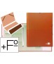 Carpeta clasificadora liderpapel 12 departamentos folio prolongado carton forrado naranja