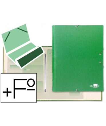 Sorting folder liderpapel 12 departments long folio light green lined cardboard