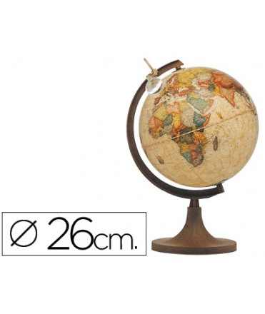 Globo terraqueo con luz modelo marco polo diametro 26 cm