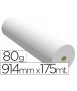 Papel reprografia para plotter 914mmx175mt 80 g