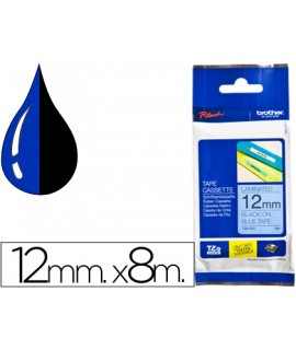 Cinta brother tze531 azul-negro 12mm longitud 8 m