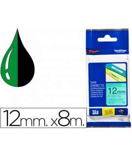 Cinta brother tze-731 verde-negro 12mm longitud 8 m