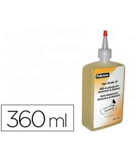 Aceite lubricante fellowes para destructora de documentos bote de 350 ml