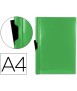 Carpeta liderpapel dossier pinza lateral 45323 polipropileno din a4 verde 60 hojas pinza deslizante