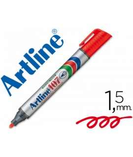 Rotulador artline marcador permanente 107 rojo punta redonda