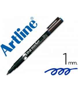 Rotulador artline para cd punta de fibra permanente ek-884 azul -punta redonda 1.0 mm