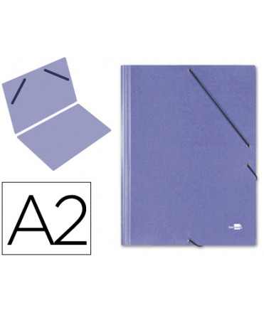 Carpeta planos liderpapel a2 carton gofrado n 12 azul