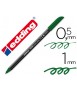 Rotulador edding punta fibra 1200 verde oliva n.15 punta redonda 0.5 mm