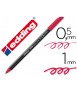Rotulador edding punta fibra 1200 carmin n. 19 punta redonda 0.5 mm