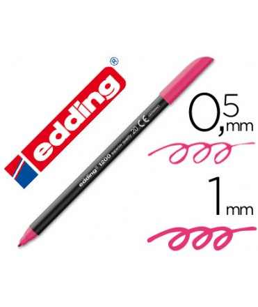 Rotulador edding punta fibra 1200 magenta n.20 punta redonda 0.5 mm