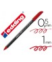 Rotulador edding punta fibra 1200 rojo ingles n.28 punta redonda 0.5 mm